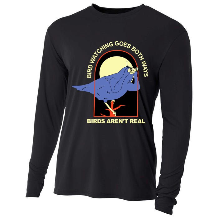 Bird Watching Goes Both Ways Bird Aren’T Real Cooling Performance Long Sleeve Crew
