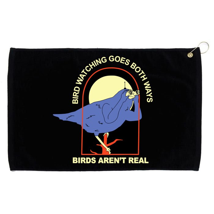Bird Watching Goes Both Ways Bird Aren’T Real Grommeted Golf Towel