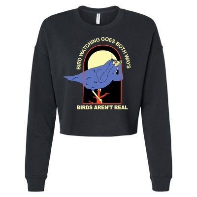 Bird Watching Goes Both Ways Bird Aren’T Real Cropped Pullover Crew
