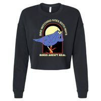 Bird Watching Goes Both Ways Bird Aren’T Real Cropped Pullover Crew