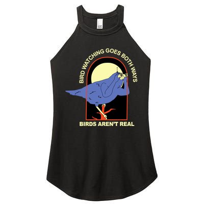 Bird Watching Goes Both Ways Bird Aren’T Real Women's Perfect Tri Rocker Tank