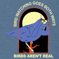 Bird Watching Goes Both Ways Bird Aren’T Real Garment-Dyed Sweatshirt