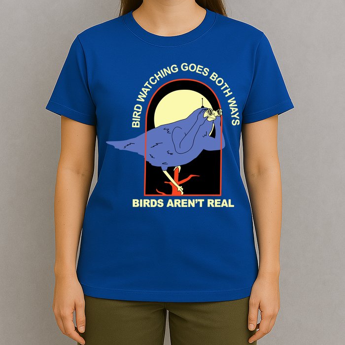 Bird Watching Goes Both Ways Bird Aren’T Real T-Shirt