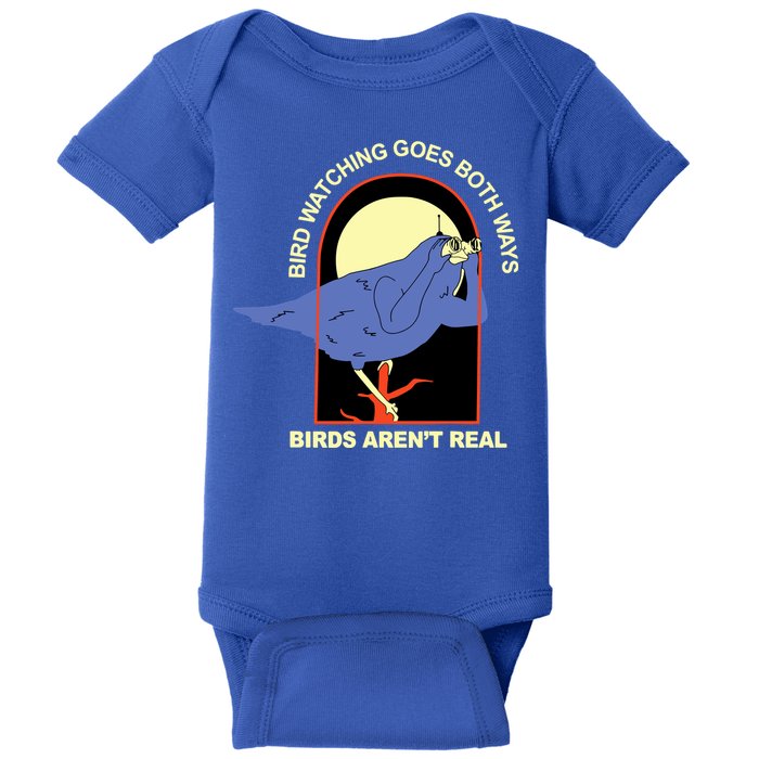 Bird Watching Goes Both Ways Bird Aren’T Real Baby Bodysuit