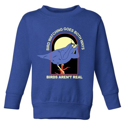 Bird Watching Goes Both Ways Bird Aren’T Real Toddler Sweatshirt