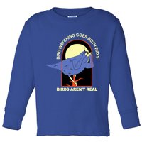 Bird Watching Goes Both Ways Bird Aren’T Real Toddler Long Sleeve Shirt
