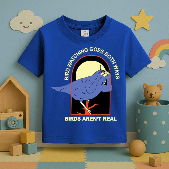 Bird Watching Goes Both Ways Bird Aren’T Real Toddler T-Shirt