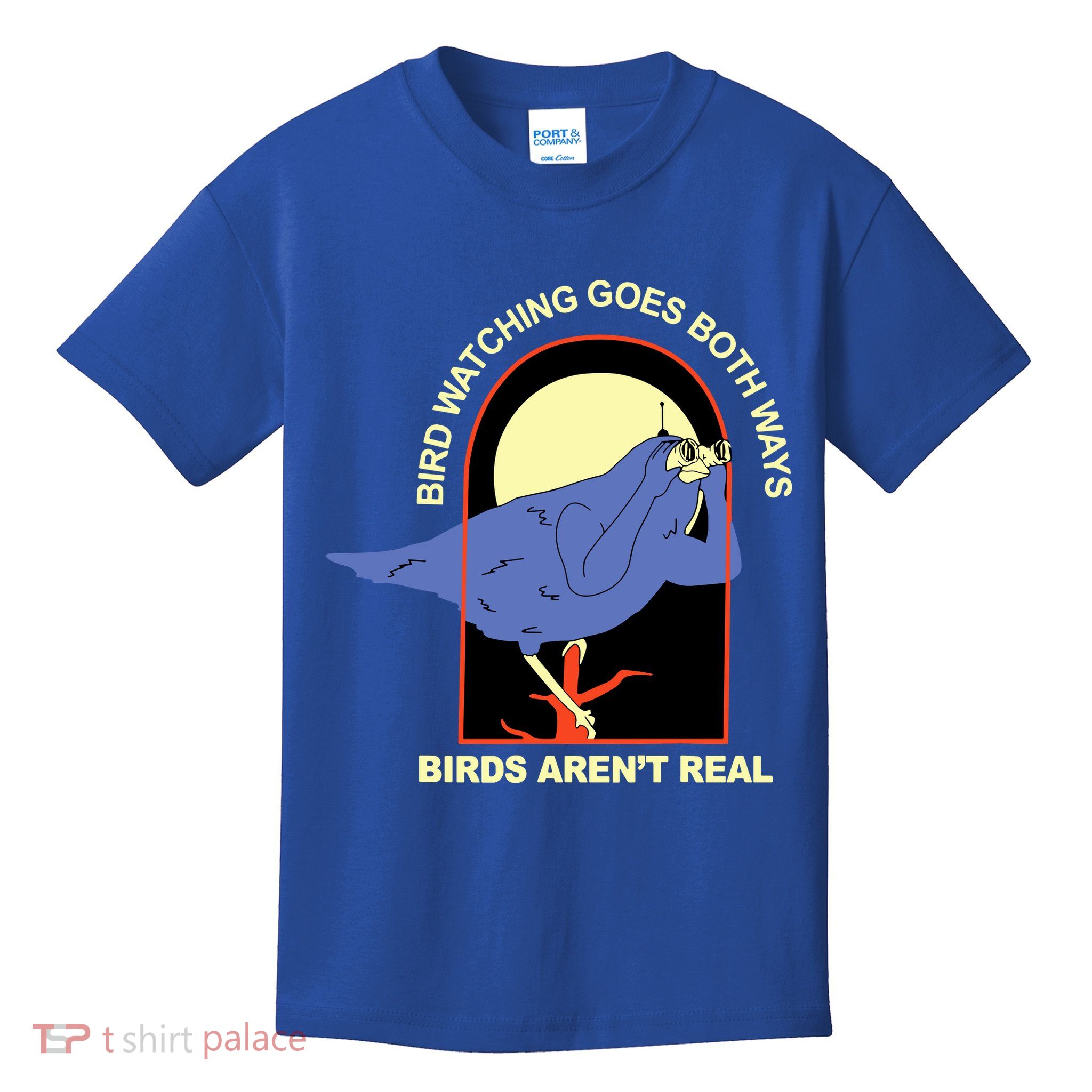 Bird Watching Goes Both Ways Bird Aren’T Real Kids T-Shirt