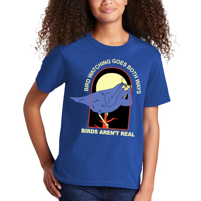 Bird Watching Goes Both Ways Bird Aren’T Real Kids T-Shirt