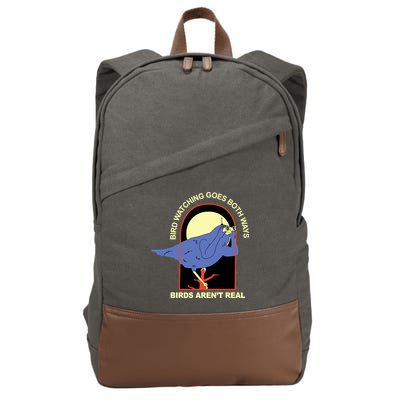 Bird Watching Goes Both Ways Bird Aren’T Real Cotton Canvas Backpack