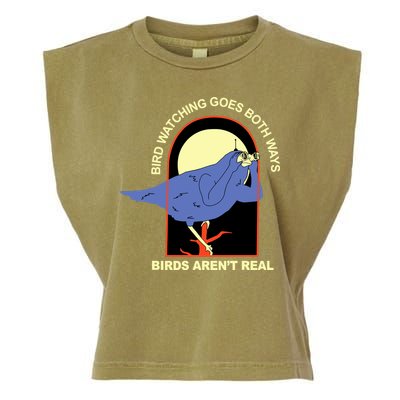 Bird Watching Goes Both Ways Bird Aren’T Real Garment-Dyed Women's Muscle Tee