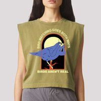Bird Watching Goes Both Ways Bird Aren’T Real Garment-Dyed Women's Muscle Tee