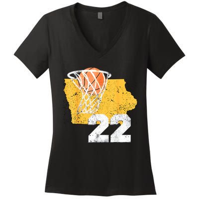 Baseketball Women Girl Women's V-Neck T-Shirt