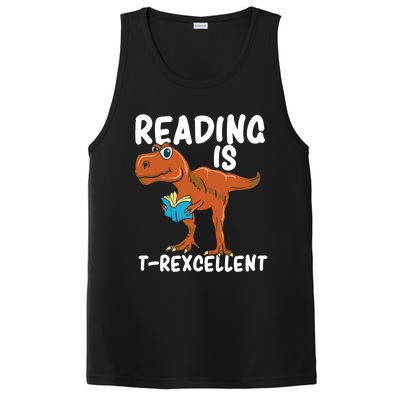 Book Worm Gift For A TRex Loving Book Nerd Gift PosiCharge Competitor Tank