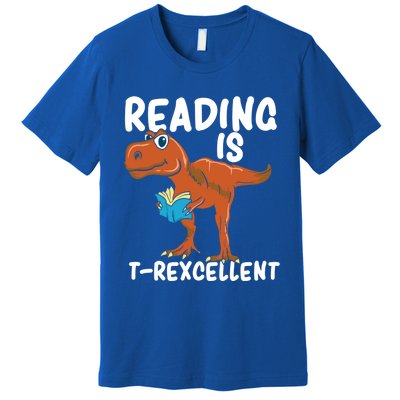 Book Worm Gift For A TRex Loving Book Nerd Gift Premium T-Shirt