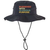 Burdened With Glorious Purpose Quote Meme Funny Saying Bucket Hat
