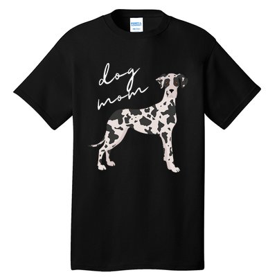 Black & White Great Dane Dog Mom Woman Tall T-Shirt