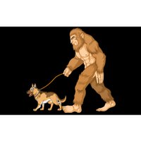 Bigfoot Walking German Shepherd Bumper Sticker