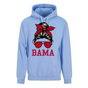 Bama Women Girl Mom Messy Bun Hair. Unisex Surf Hoodie