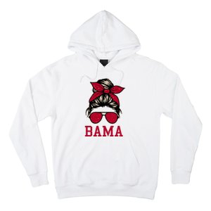 Bama Women Girl Mom Messy Bun Hair. Hoodie