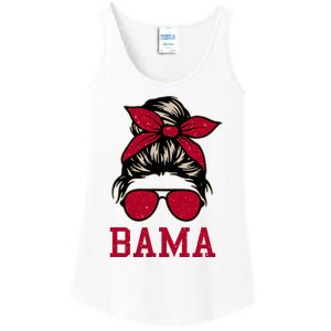 Bama Women Girl Mom Messy Bun Hair. Ladies Essential Tank