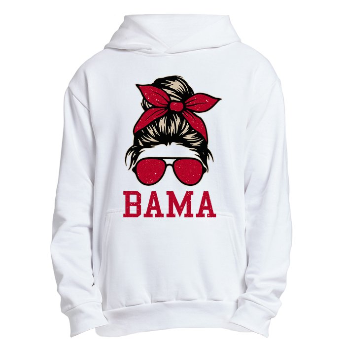 Bama Women Girl Mom Messy Bun Hair. Urban Pullover Hoodie