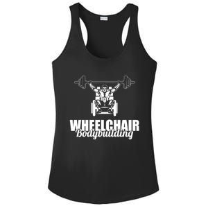 Bodybuilder Wheelchair Gymlife Workout Weights Bodybuilding Great Gift Ladies PosiCharge Competitor Racerback Tank