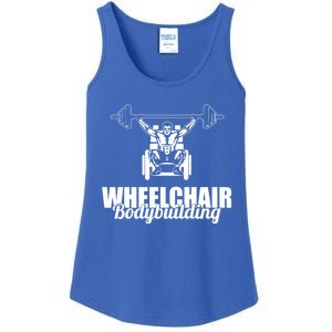 Bodybuilder Wheelchair Gymlife Workout Weights Bodybuilding Great Gift Ladies Essential Tank