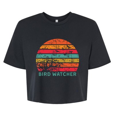 Bird Watcher Gift Birding Bird Watching Bella+Canvas Jersey Crop Tee