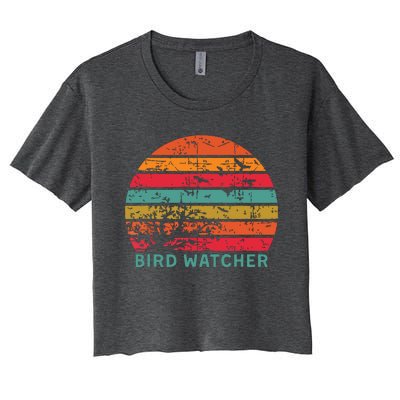 Bird Watcher Gift Birding Bird Watching Women's Crop Top Tee