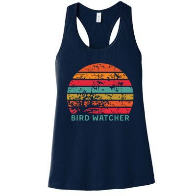 Bird Watcher Gift Birding Bird Watching Women's Racerback Tank