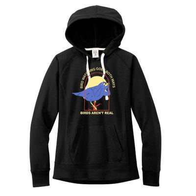 Bird Watching Goes Both Ways Birds Aren't Real Women's Fleece Hoodie