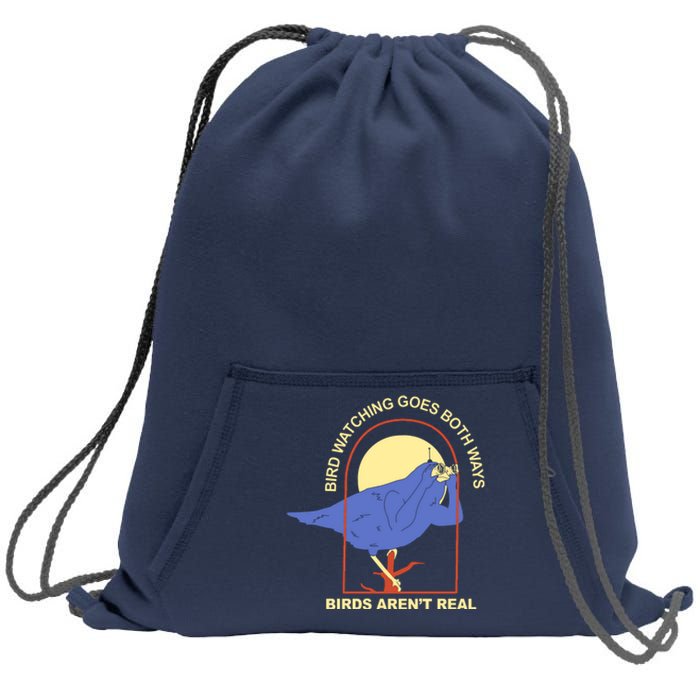 Bird Watching Goes Both Ways Birds Aren't Real Sweatshirt Cinch Pack Bag