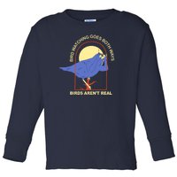 Bird Watching Goes Both Ways Birds Aren't Real Toddler Long Sleeve Shirt