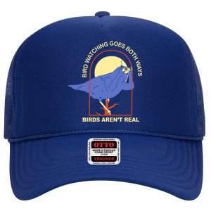 Bird Watching Goes Both Ways Birds Aren't Real High Crown Mesh Back Trucker Hat