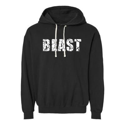 Beast Workout Gym Sport Mode Trendy Cool Looking Garment-Dyed Fleece Hoodie