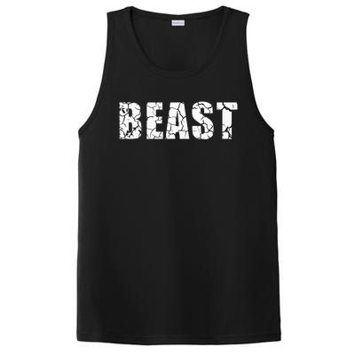 Beast Workout Gym Sport Mode Trendy Cool Looking PosiCharge Competitor Tank