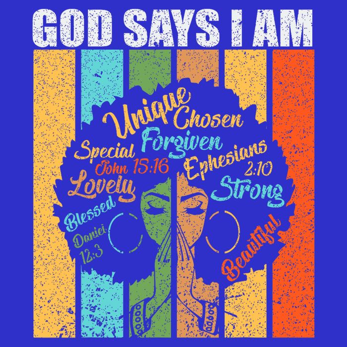 Black Women God Says I Am Black History Month 16 in Basic Backpack
