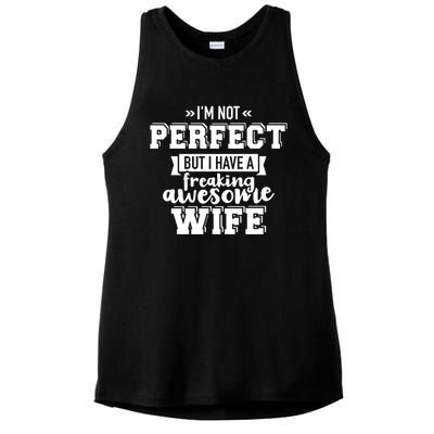 Best Wife Gift For Husband Valentines Day Ladies PosiCharge Tri-Blend Wicking Tank