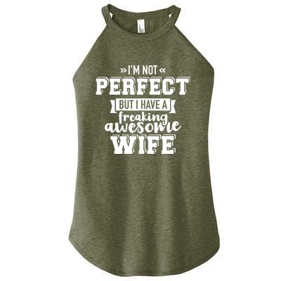 Best Wife Gift For Husband Valentines Day Women’s Perfect Tri Rocker Tank