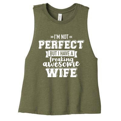 Best Wife Gift For Husband Valentines Day Women's Racerback Cropped Tank