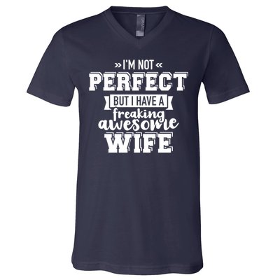 Best Wife Gift For Husband Valentines Day V-Neck T-Shirt