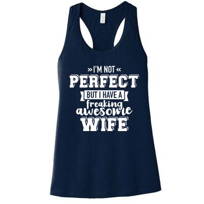 Best Wife Gift For Husband Valentines Day Women's Racerback Tank