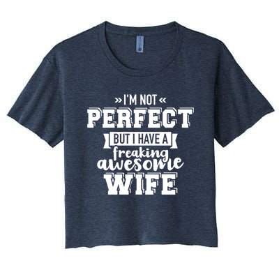 Best Wife Gift For Husband Valentines Day Women's Crop Top Tee