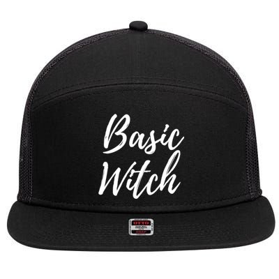 Basic Witch Gift 7 Panel Mesh Trucker Snapback Hat