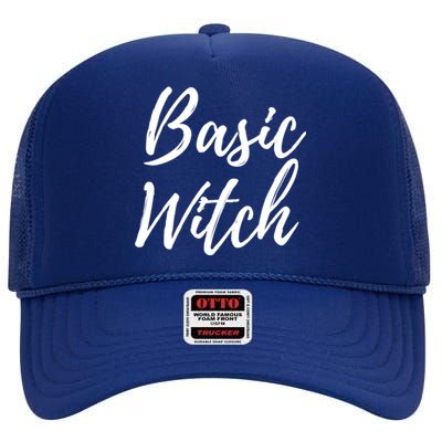 Basic Witch Gift High Crown Mesh Back Trucker Hat