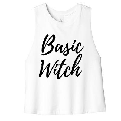 Basic Witch Gift Women's Racerback Cropped Tank