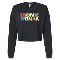 Bionic Woman Get Well Hip Replacement Surgery Recovery Cropped Pullover Crew