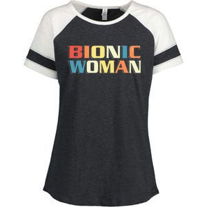 Bionic Woman Get Well Hip Replacement Surgery Recovery Enza Ladies Jersey Colorblock Tee