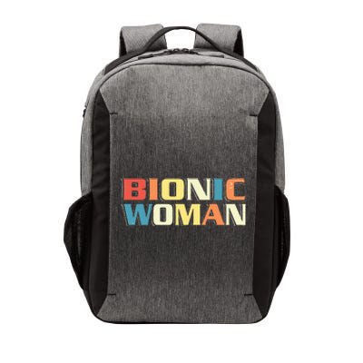 Bionic Woman Get Well Hip Replacement Surgery Recovery Vector Backpack